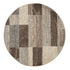 12' Beige Slate Gray And Brown Patchwork Runner Rug